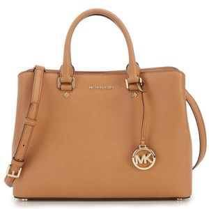 Michael Kors Savannah Large Satchel in Acorn